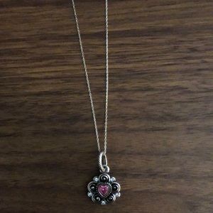 Pink and silver Brighton necklace